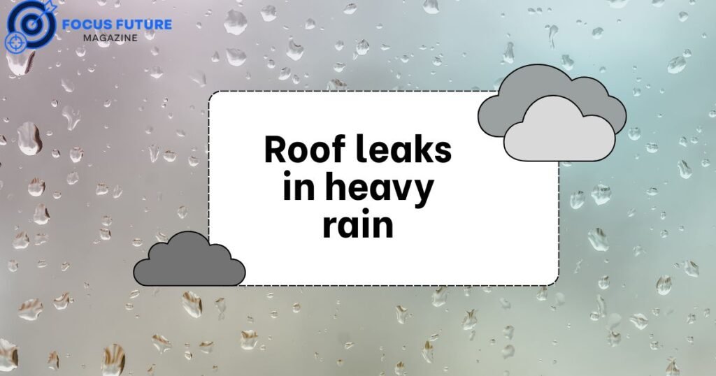 Roof leaks in heavy rain