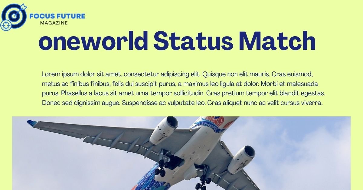 oneworld Status Match
